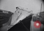 Image of SS Normandie capsized New York City USA, 1943, second 33 stock footage video 65675039821