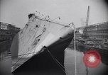 Image of SS Normandie capsized New York City USA, 1943, second 37 stock footage video 65675039821