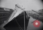Image of SS Normandie capsized New York City USA, 1943, second 49 stock footage video 65675039821