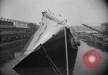 Image of SS Normandie capsized New York City USA, 1943, second 59 stock footage video 65675039821