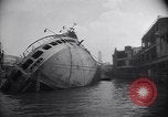 Image of SS Normandie capsized at dock New York City USA, 1943, second 8 stock footage video 65675039822