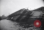 Image of SS Normandie capsized at dock New York City USA, 1943, second 17 stock footage video 65675039822