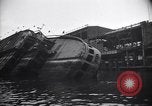 Image of SS Normandie capsized at dock New York City USA, 1943, second 24 stock footage video 65675039822