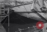 Image of SS Normandie accident New York City USA, 1943, second 14 stock footage video 65675039823