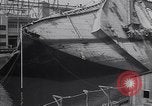 Image of SS Normandie accident New York City USA, 1943, second 15 stock footage video 65675039823