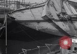 Image of SS Normandie accident New York City USA, 1943, second 16 stock footage video 65675039823