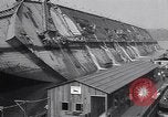 Image of SS Normandie accident New York City USA, 1943, second 25 stock footage video 65675039823