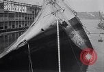 Image of SS Normandie accident New York City USA, 1943, second 30 stock footage video 65675039823