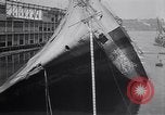 Image of SS Normandie accident New York City USA, 1943, second 34 stock footage video 65675039823