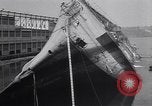 Image of SS Normandie accident New York City USA, 1943, second 50 stock footage video 65675039823
