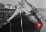Image of SS Normandie accident New York City USA, 1943, second 52 stock footage video 65675039823