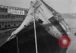 Image of SS Normandie accident New York City USA, 1943, second 53 stock footage video 65675039823