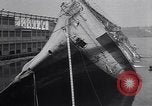 Image of SS Normandie accident New York City USA, 1943, second 54 stock footage video 65675039823