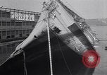 Image of SS Normandie accident New York City USA, 1943, second 55 stock footage video 65675039823
