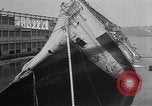 Image of SS Normandie accident New York City USA, 1943, second 56 stock footage video 65675039823