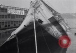 Image of SS Normandie accident New York City USA, 1943, second 57 stock footage video 65675039823