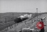 Image of Steam locomotives pulling ore-carrier trains United States USA, 1957, second 59 stock footage video 65675039825