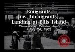 Image of immigrants Ellis Island New York USA, 1903, second 4 stock footage video 65675039827