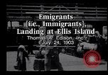 Image of immigrants Ellis Island New York USA, 1903, second 9 stock footage video 65675039827