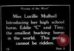 Image Lucille Mulhall United States USA, 1927, de la seconde 27 séquences d'archives historiques vidéo 65675039841