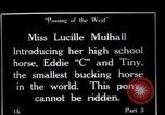 Image Lucille Mulhall United States USA, 1927, de la seconde 28 séquences d'archives historiques vidéo 65675039841