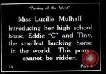 Image Lucille Mulhall United States USA, 1927, de la seconde 32 séquences d'archives historiques vidéo 65675039841