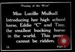 Image Lucille Mulhall United States USA, 1927, de la seconde 34 séquences d'archives historiques vidéo 65675039841