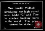 Image Lucille Mulhall United States USA, 1927, de la seconde 35 séquences d'archives historiques vidéo 65675039841