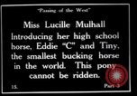 Image Lucille Mulhall United States USA, 1927, de la seconde 38 séquences d'archives historiques vidéo 65675039841
