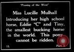 Image Lucille Mulhall United States USA, 1927, de la seconde 40 séquences d'archives historiques vidéo 65675039841