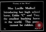 Image Lucille Mulhall United States USA, 1927, de la seconde 42 séquences d'archives historiques vidéo 65675039841