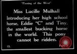 Image Lucille Mulhall United States USA, 1927, de la seconde 44 séquences d'archives historiques vidéo 65675039841