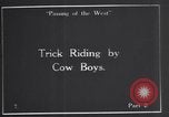Standbild cowboys United States USA, 1927, aus Sekunde 3 historischem Filmmaterial Videoclip 65675039845