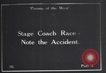 Standbild stagecoach Rennen United States USA, 1927, aus Sekunde 1 historischem Filmmaterial Videoclip 65675039849