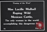 Standbild Miss Lucille Mulhall United States USA, 1927, aus Sekunde 11 historischem Filmmaterial Videoclip 65675039851