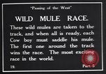 Standbild wild mule Rennen United States USA, 1927, aus Sekunde 17 historischem Filmmaterial Videoclip 65675039852