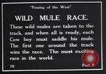 Standbild wild mule Rennen United States USA, 1927, aus Sekunde 18 historischem Filmmaterial Videoclip 65675039852