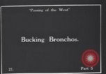 Standbild ruckeln Bronchos United States USA, 1927, aus Sekunde 5 historischem Filmmaterial Videoclip 65675039854