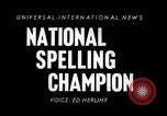 Image of Sandra Gloss spelling bee champion Washington DC USA, 1955, second 4 stock footage video 65675039869