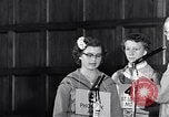 Image of Sandra Gloss spelling bee champion Washington DC USA, 1955, second 35 stock footage video 65675039869