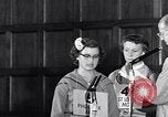 Image of Sandra Gloss spelling bee champion Washington DC USA, 1955, second 38 stock footage video 65675039869