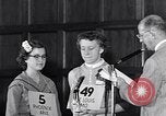 Image of Sandra Gloss spelling bee champion Washington DC USA, 1955, second 44 stock footage video 65675039869