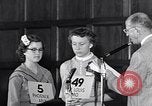 Image of Sandra Gloss spelling bee champion Washington DC USA, 1955, second 46 stock footage video 65675039869