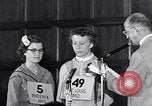 Image of Sandra Gloss spelling bee champion Washington DC USA, 1955, second 47 stock footage video 65675039869