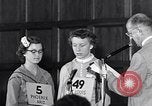 Image of Sandra Gloss spelling bee champion Washington DC USA, 1955, second 51 stock footage video 65675039869