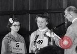 Image of Sandra Gloss spelling bee champion Washington DC USA, 1955, second 54 stock footage video 65675039869