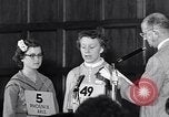 Image of Sandra Gloss spelling bee champion Washington DC USA, 1955, second 55 stock footage video 65675039869