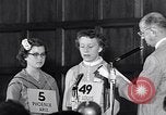 Image of Sandra Gloss spelling bee champion Washington DC USA, 1955, second 56 stock footage video 65675039869