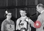 Image of Sandra Gloss spelling bee champion Washington DC USA, 1955, second 58 stock footage video 65675039869