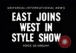 Image of fashion show San Francisco California USA, 1955, second 3 stock footage video 65675039870